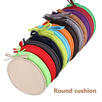 

30x30cm Solid Color Round Seat Pad Chair Cushion Non-slip Sofa Home Decorative Soft Padchair Chairs Pillow Seat Cushion