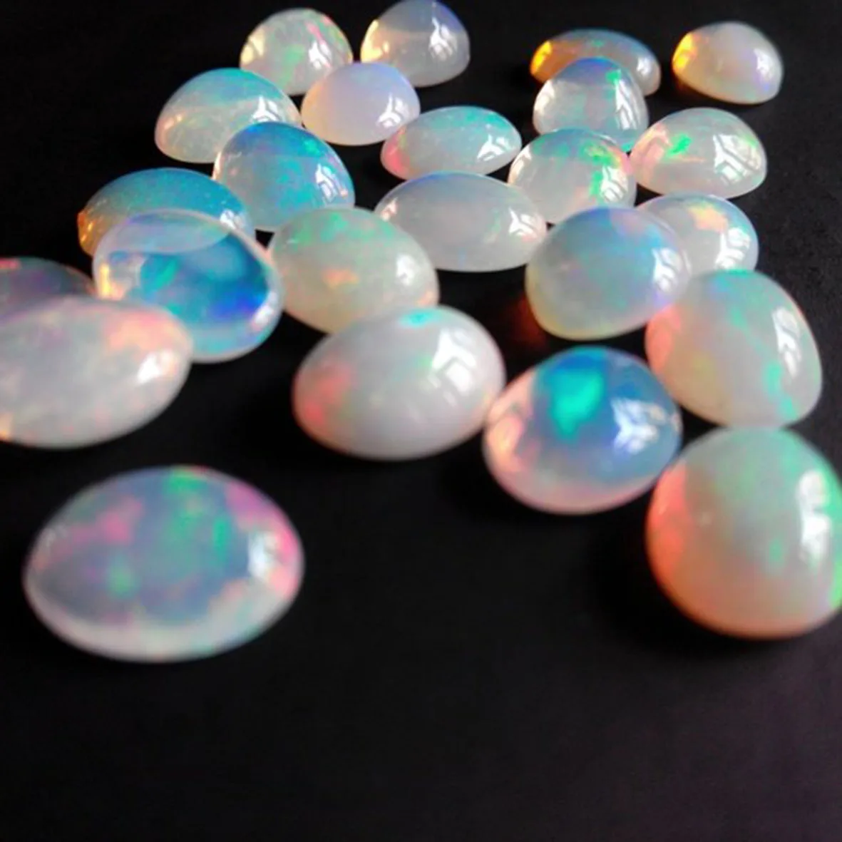 Natural Ethiopian Opal AAA Quality Loose Gemstone 6*8mm Cabochon Oval 3 Pieces loose gemstones