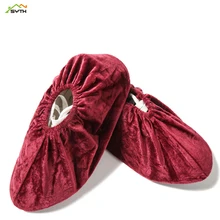 Обувь из плотного бархата с нескользящей подошвой; Тканевая обувь; домашняя обувь; пригодная для носки; можно многократного мытья; стек; обувь