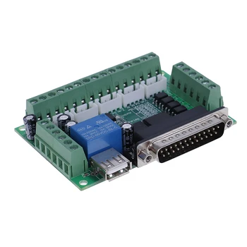 

New 1pc New USB Interface 5 Axis Cnc Breakout Board For Stepper Driver Controller Mach3