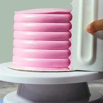 

Cake Decorating Comb Icing Smoother Cake Scraper Pastry Design VIP for Scraper cake tool plastic Textures Baking Tools