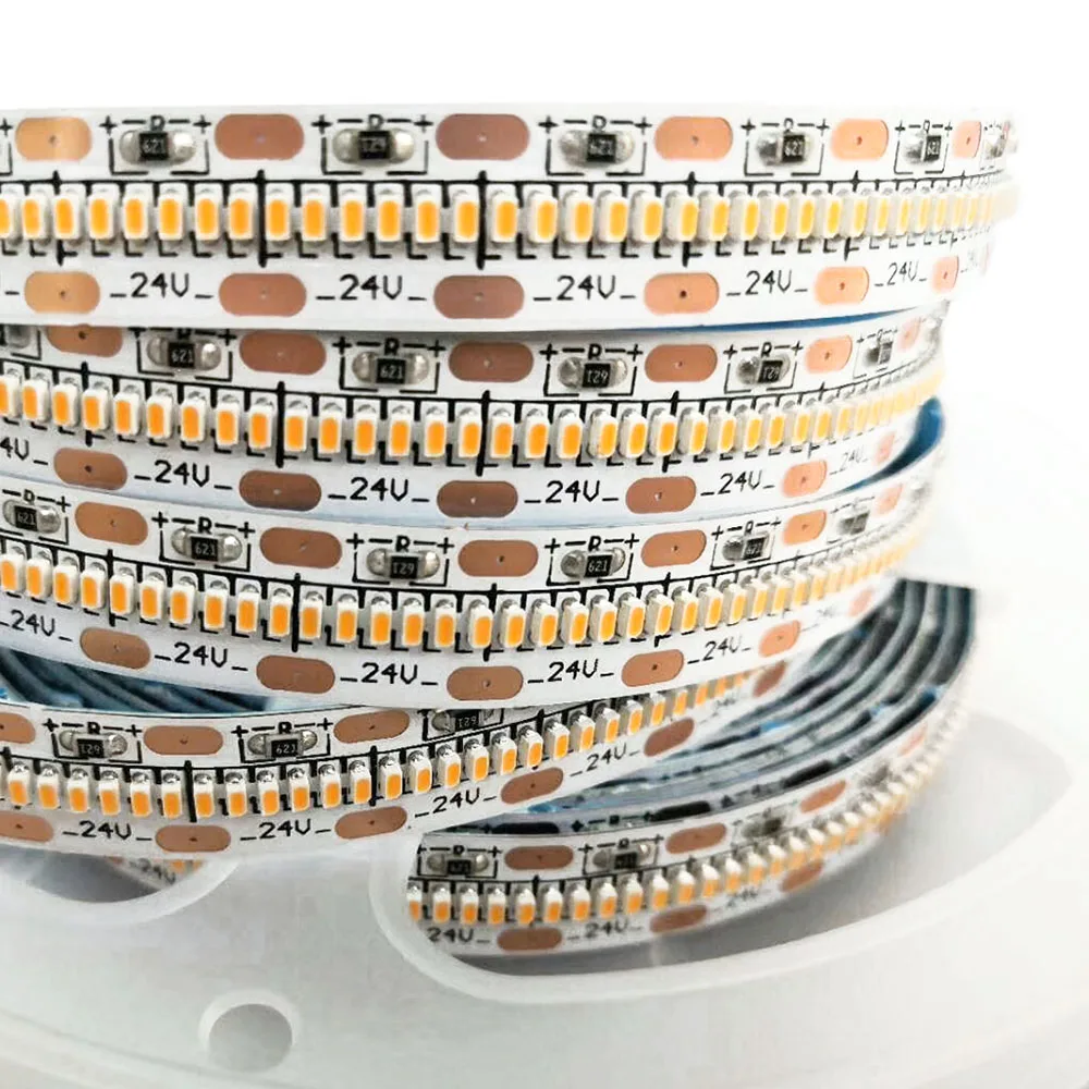 [Seven Neon]5 м 2210 SMD Светодиодная лента 10 мм PCB 24 В постоянного тока светодиодов/м 30 Вт