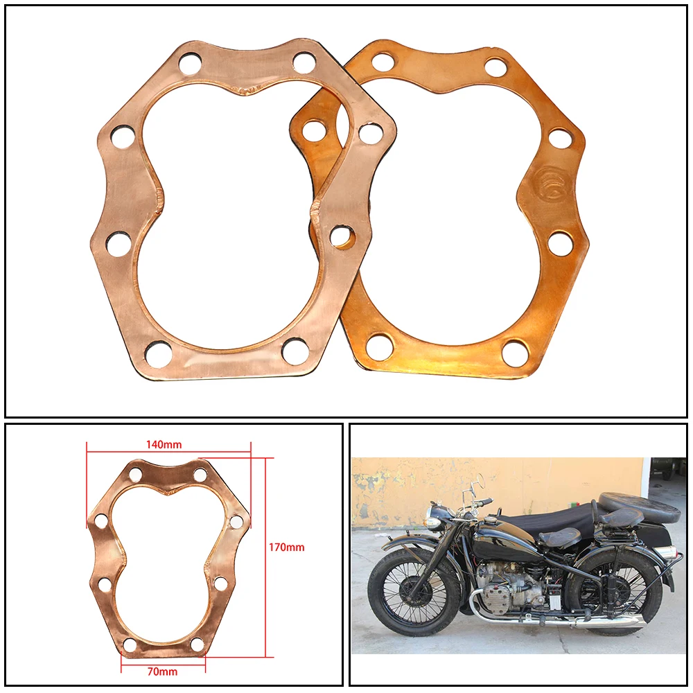 Alconstar-1 пара 2 боковых Медь s+ средняя прокладка CJ-K750 стержневой опорный изолятор Головка блока цилиндров Медь прокладки 24P для M72 M1 M1M K750 MB750 SV