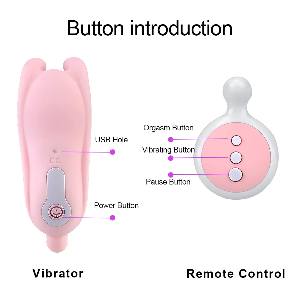 Wireless Remote Clitoris Stimulator Adult Products Sex Toys for Women G-spot Massage Wearable Vibrator Fem_voghion.com