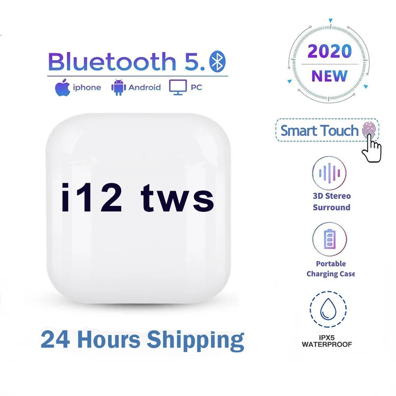 Беспроводные наушники I12 TWS Bluetooth 5 0 игровые спортивные стерео подходят для IPhone