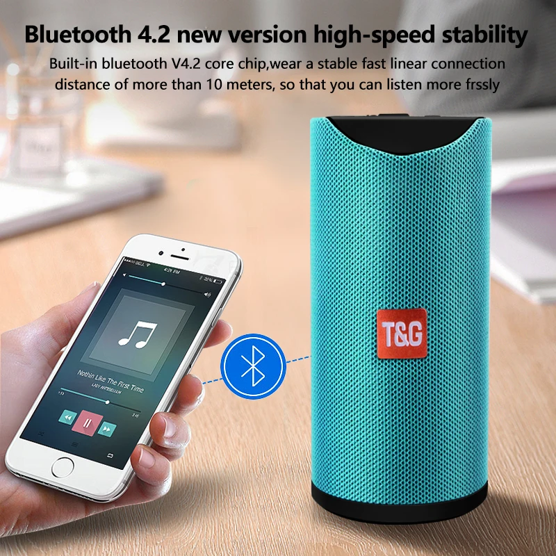 TG113 Portable Bluetooth Wireless Speakers Waterproof Stereo Column Outdoor Loudspeaker Speaker with FM Radio MP3 Bass Sound Box TG113 Portable Bluetooth Wireless Speakers Waterproof Stereo Column Outdoor Loudspeaker Speaker with FM Radio MP3 Bass Sound Box