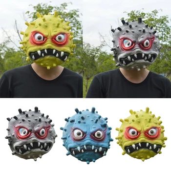 

Adult Creative Halloween Cosplay Horror Scary Full Face Mask gray