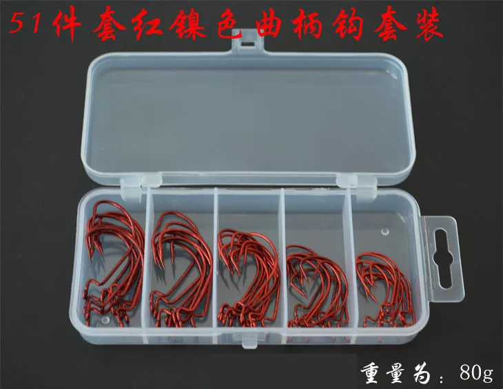 Crank Hook Set Fishhook 2#1#1/0#2/0#3/0# Dezhou City Fishing Group Lure