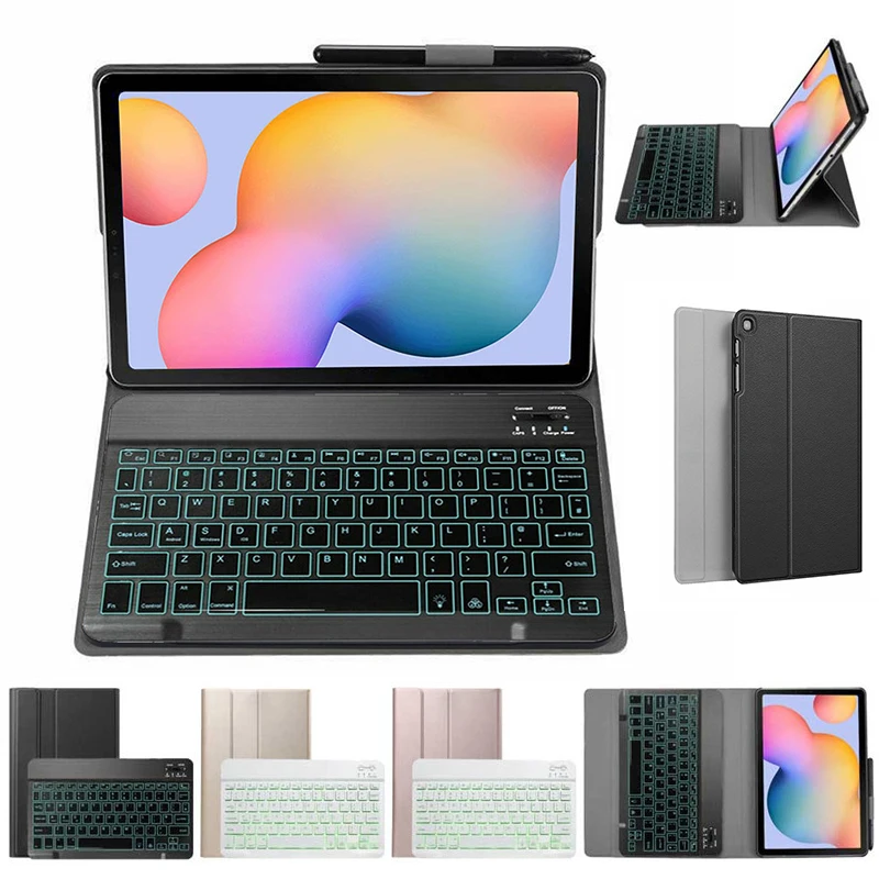 Тонкий чехол клавиатура для Samsung Galaxy Tab S6 Lite P610 P615 10 4 ''планшет Bluetooth SM кожаный