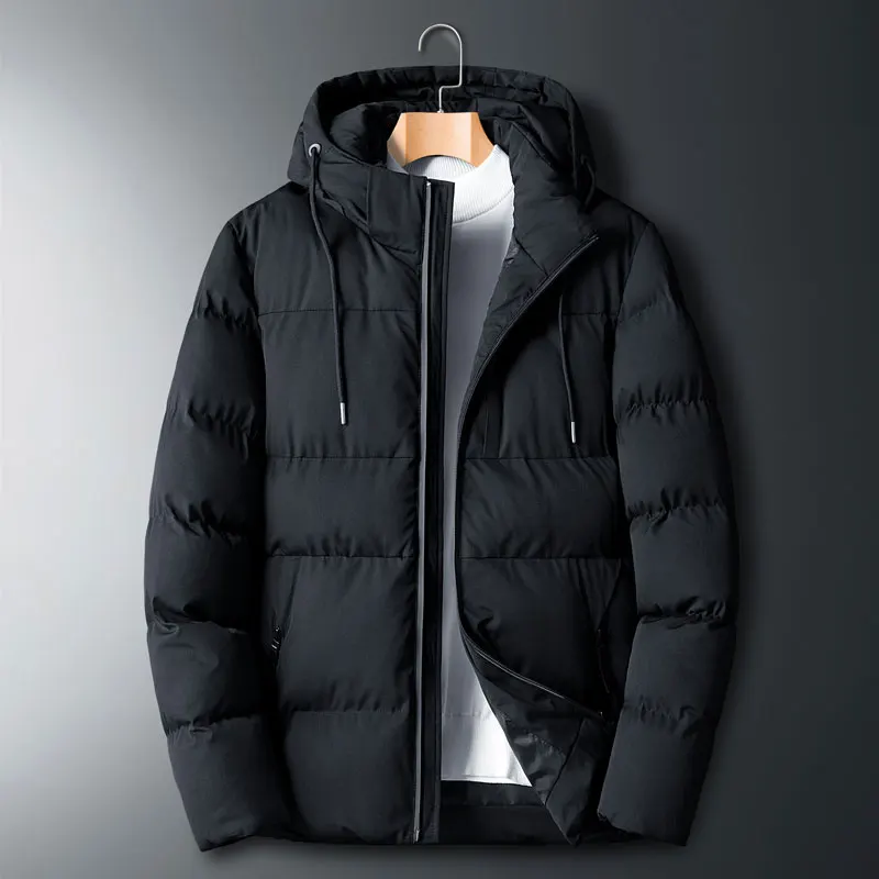 Новинка размера плюс 8XL 7XL 6XL черный серый мужские зимние теплые плотные куртки брендовые хлопковые парки удобные стильные куртки с капюшоном