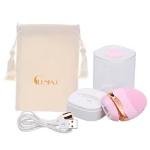 Набор щеток для очищения лица, двухсторонний Электрический массажер для лица, скруббер, водонепроницаемый и Перезаряжаемый силиконовый очиститель для ухода за лицом