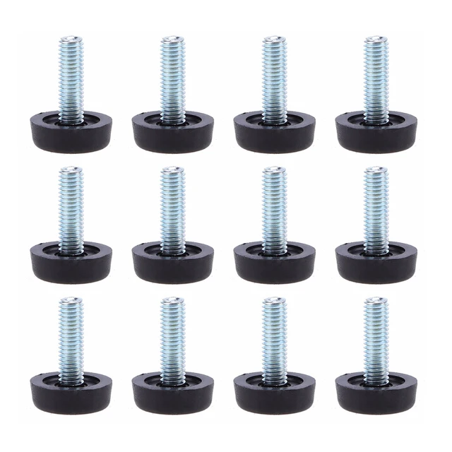 20pcs M8x20MM Adjustable Leveling Feet Furniture Table Cabinet Leg Screws 24mm