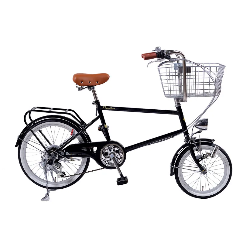 20 inch bike Cruiser include bakset 6 speeds Retro Leisur Bike red black women bicycle frame mini bicycle