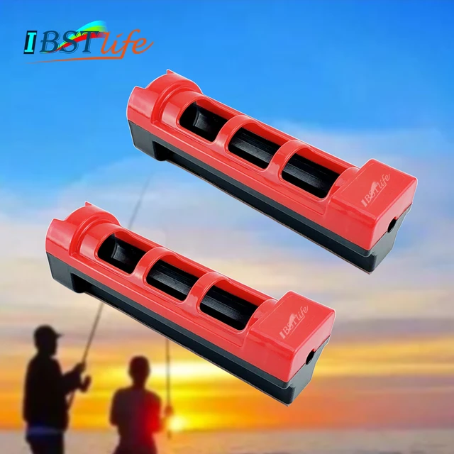 2X ABS Plastic Fishing Rod Pole Holder Fishing Box Fishing Rod