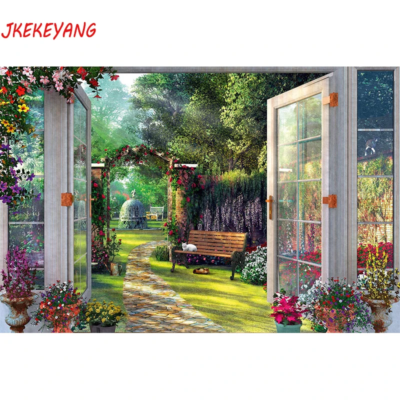 

5D DIY square/round Diamond painting Beautiful garden Cross Stitch Diamond Embroidery Pattern Rhinestone J1635