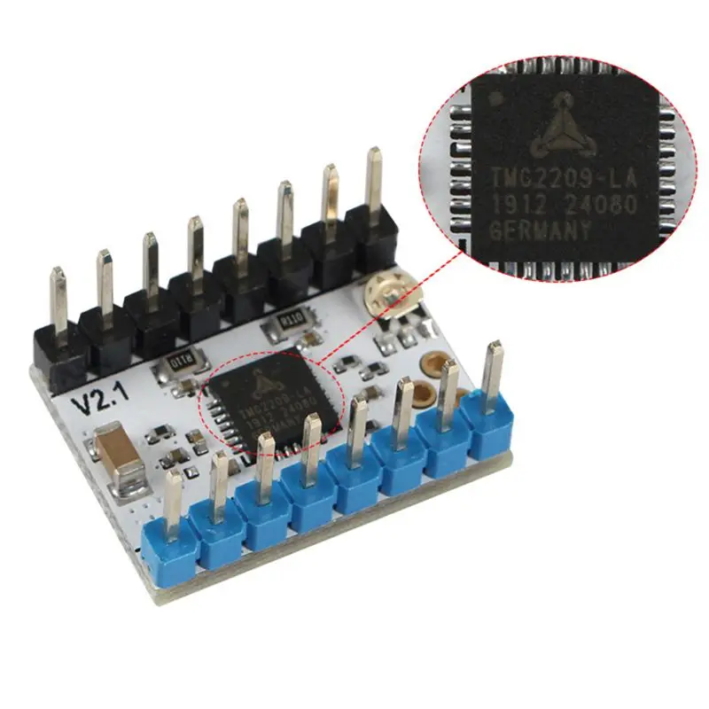 1 компл. Пластик+ металл TMC2209V2.1 шаговый двигатель драйвер Mute 256 микрошаги для 3d принтер части