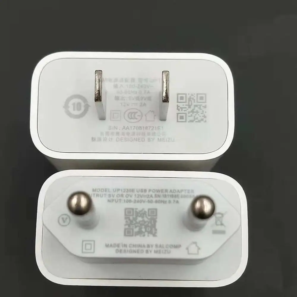 Оригинал Meizu M6S M5S M3S быстро Зарядное устройство 12V 2A QC3.0 адаптер зарядного