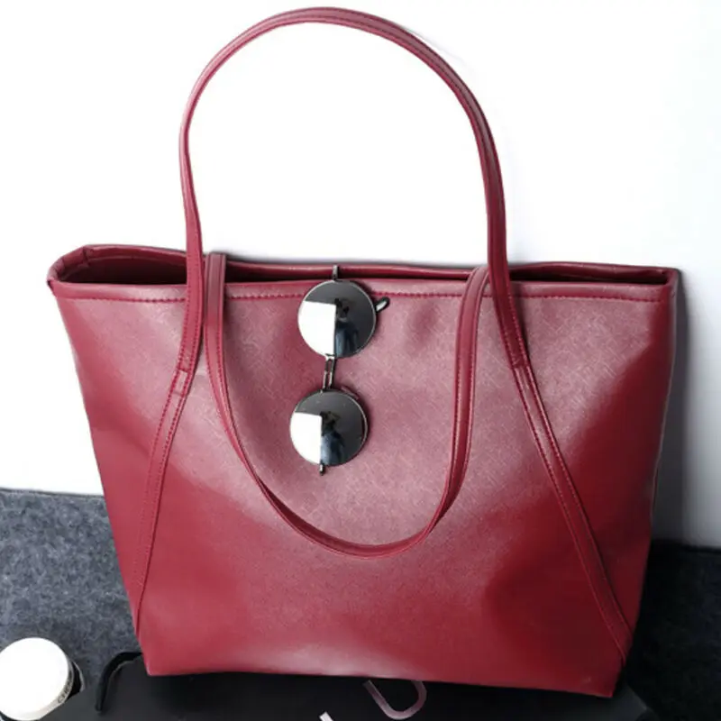 Fashion Handbag New Women Leather Bag Large Capacity Shoulder Bags Casual Tote Simple Top-handle Hand Bags Hot