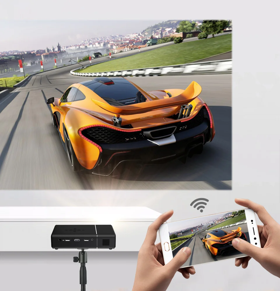 BYINTEK U30 Full HD 1080P 3D Android портативный мини смарт WIFI лазерный проектор 300 дюймов для