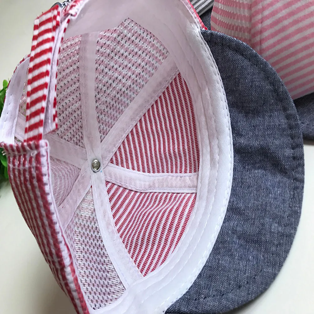 Spring Summer Baby baseball cap Baby Hat Cute Casual Striped Soft Eaves Kids Baby Boy Girl Beret Caps Girls Sun Hats