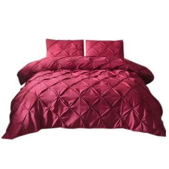 

Active Printing And Dyeing Wind Plain Edging Personality Fashion Home Textile Silk Flower Plain Color Quilt Cover Bedding