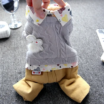 

Autumn and Winter Dog Clothes Sweater Chenery Dog Clothes Pink Princess Clothes Pet and Small and Medium-sized Dog