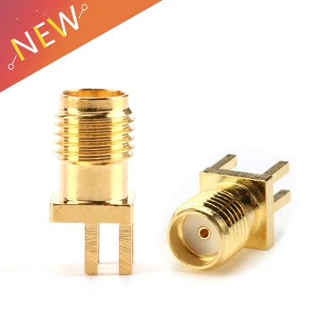 

20Pcs SMA Female Jack Connector For 1.6mm Solder Edge PCB Straight Mount Gold plated RF Connectors Receptacle Solder