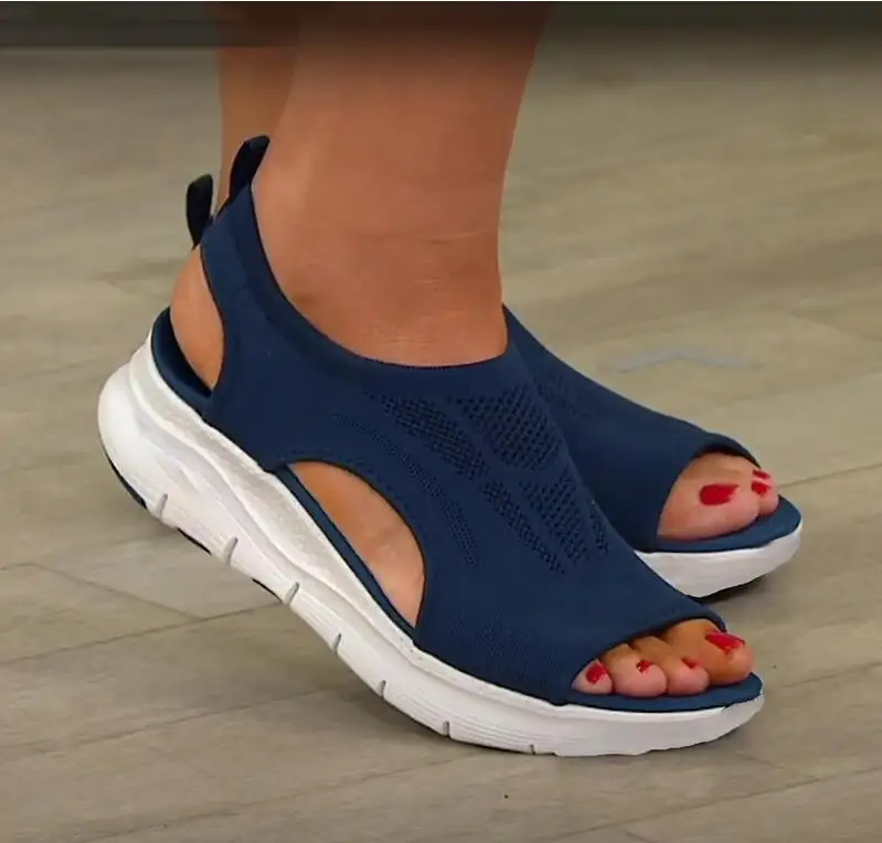 Summer Washable Slingback Orthopedic Slide Sport Sandals,Orthopedic Slide Sport Sandals Super Comfy Sports Knit Sandals,Mesh Soft Sole Casual Womens Shoes 