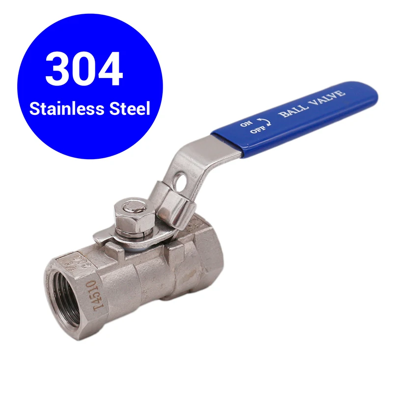 

304 Stainless Steel Ball Valve One-Piece Design Homebrew Ball Valve Full Port 1/2"NPT Brewer Hardware