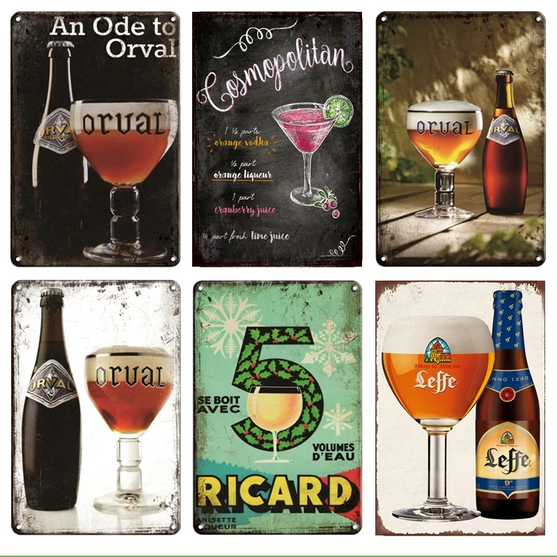 ORVAL RICARD металлическая жестяная вывеска для кухни ресторана домашнего декора