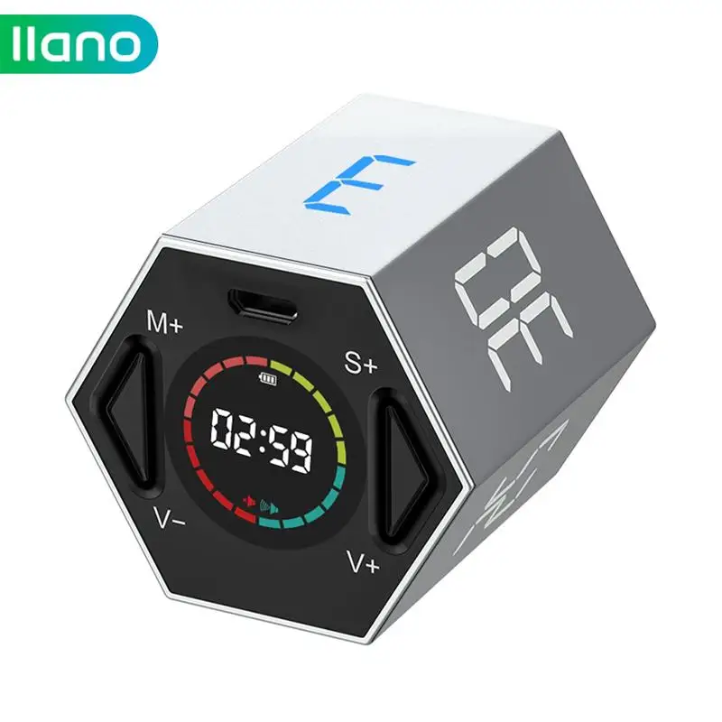 computer speakers llano LED Digital Timer Kitchen Cooking Study Mini Alarm Clock USB Countdown Flip Timer for Exercise Games Works pc speakers Speakers