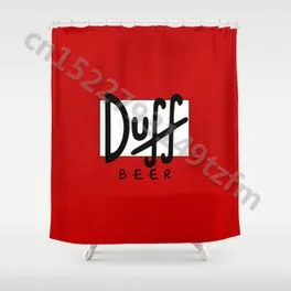 Водонепроницаемая занавеска для душа s Duff пивная занавеска для душа с принтом полиэфирная ткань занавеска для ванной комнаты с 12 крючками