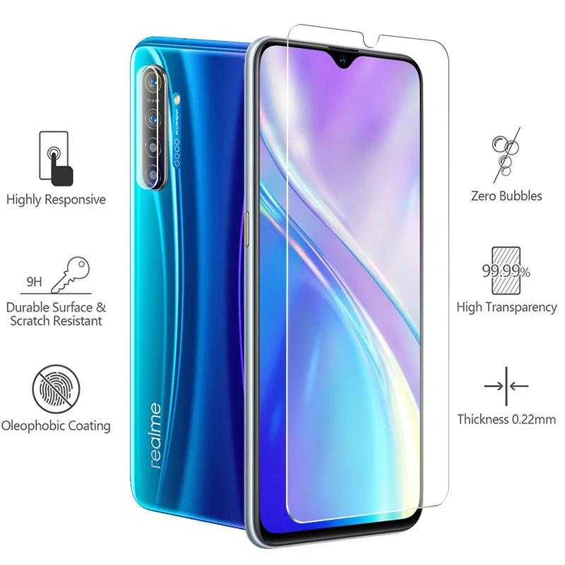 3-в-1 чехол+ Камера Стекло для realme x xt Экран протектор объектива Стекло на oppo realme X2 3 5 pro Q 5S защитный Стекло закаленное