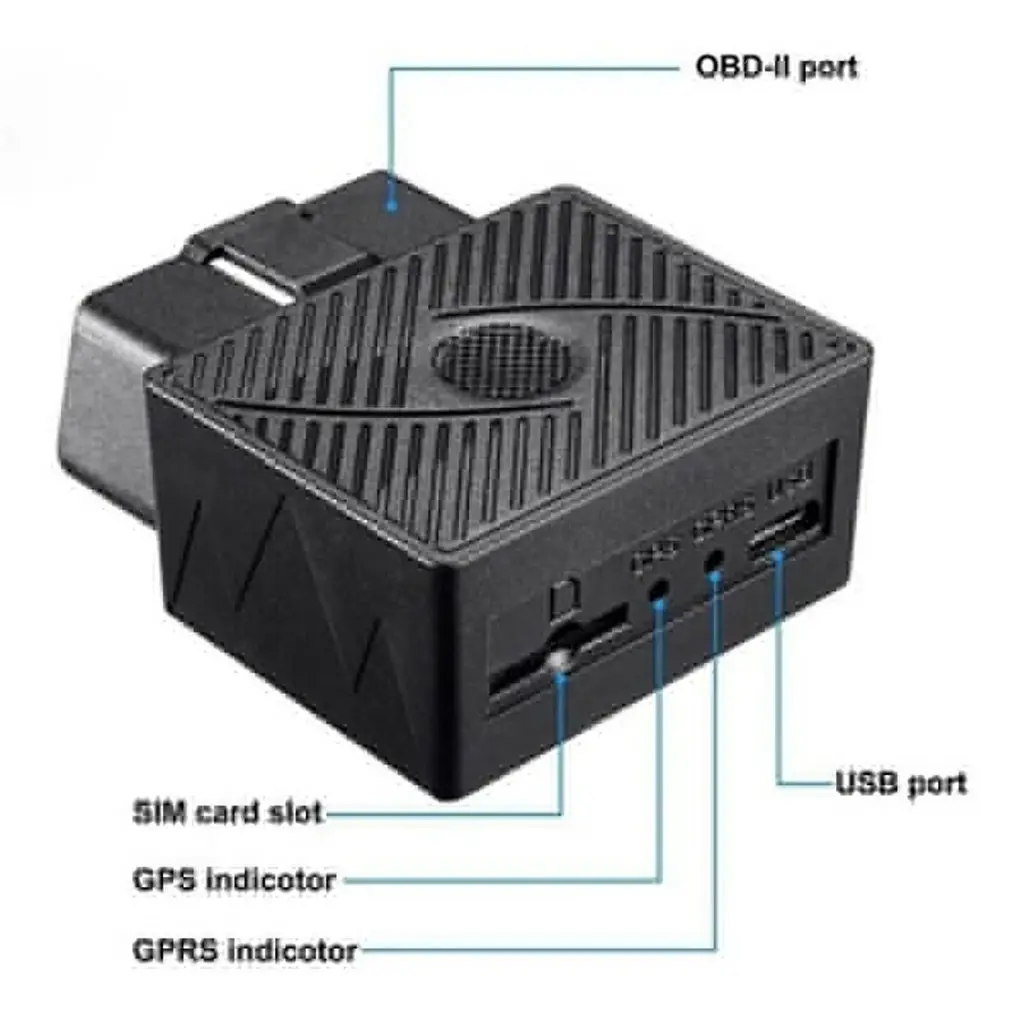 Автомобильный GPS Трекер OBD II 16 контактный Plug Play с приложением для IOS и