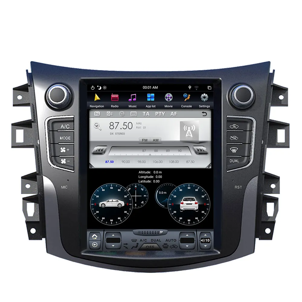 Top Android 9.0 Tesla Style Car Radio Vertical Screen For NISSAN TERRA GPS Navigation Recorder Multimedia tape recorder 3
