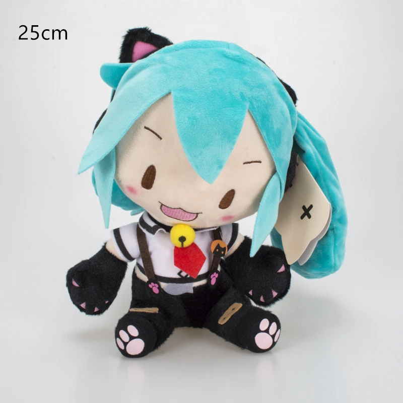 25-32cm japonský anime plyš plněné hračka hatsune miku plyš panenka měkké podhlavník budoucnost panenka roztomilá vánoce dar pro děti