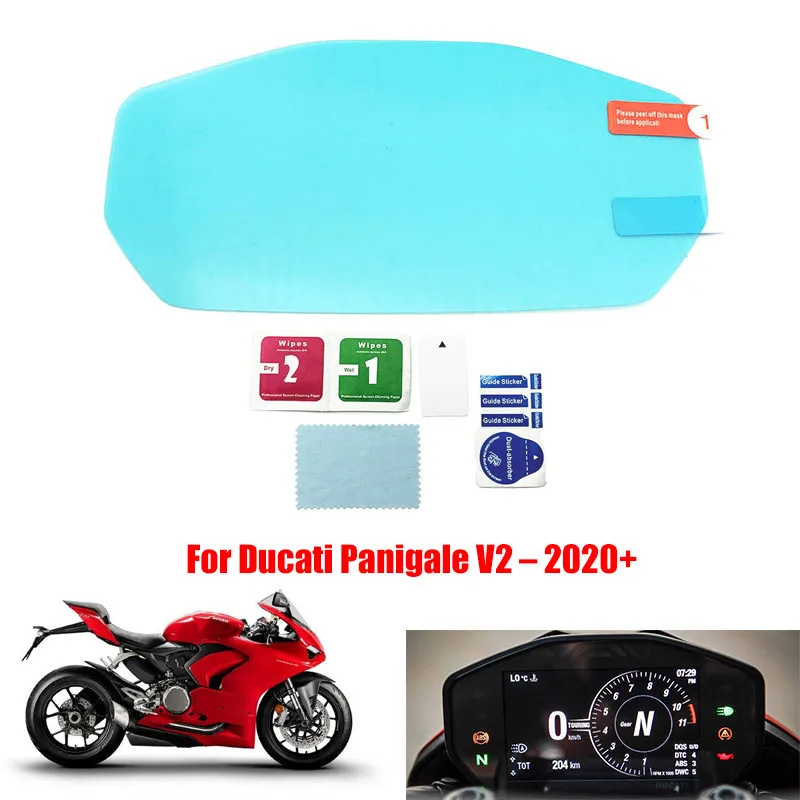 

Для Ducati Panigale V2 2020 2021 кластер Защита от царапин инструмент Спидометр пленка наклейка с защитой экрана мотоцикла