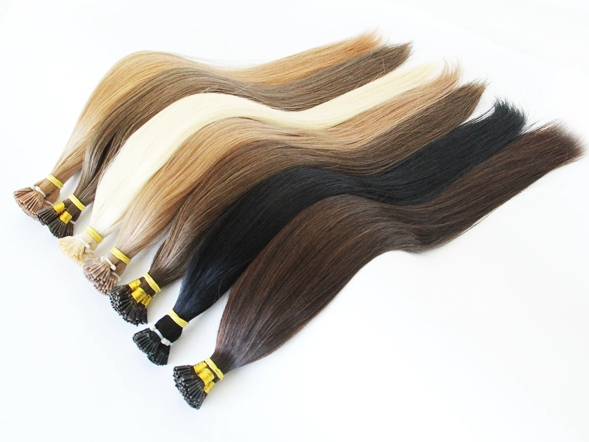 Human Natural Hair I-tip Hair Extension 20 Inches 50 Strands
