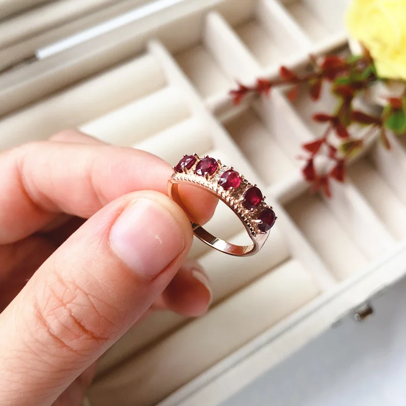 Natural Pigeon Blood Ruby Ring For Women Party Engagement 3x5mm S925 Silver  Fine Jewelry Red Genuine Gemstone Certificate #411 - Rings - AliExpress