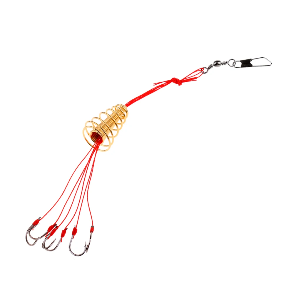 Carp Fishing Hooks Steel Explosion Hook Feeder Hook Feeder Cage Fishhook Great for Storage Lures and Fishing Beads