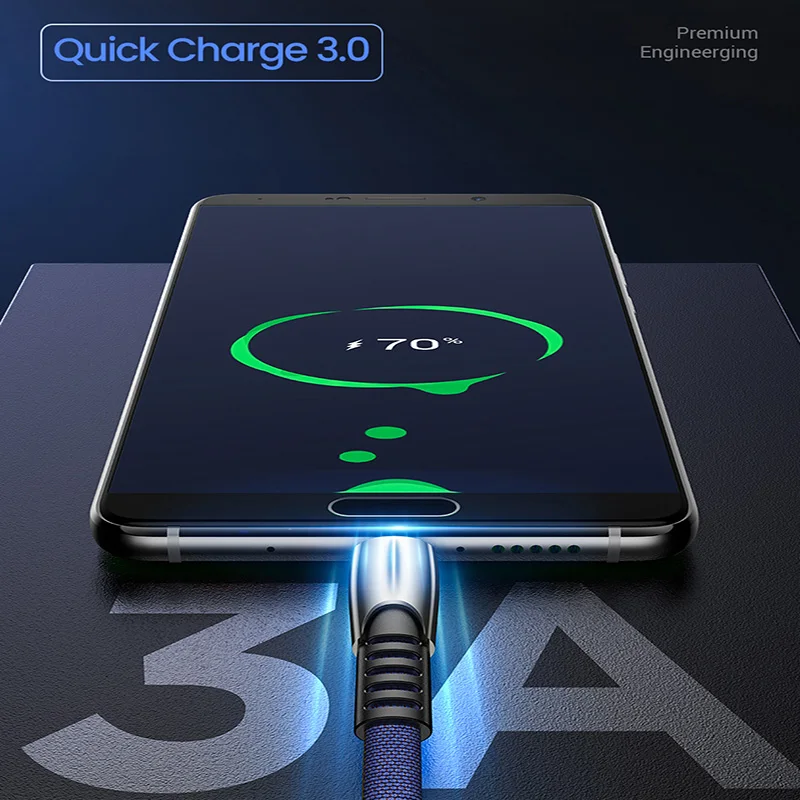 1 м 2 м 3 м длинный Micro Usb зарядный провод шнур Micro Usb зарядное устройство Kablo 3A для samsung S6 S7 huawei Xiaomi Denim Android телефонный кабель