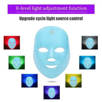

7 Colors Led Facial Mask Photon Led Beauty Skin Tightening Anti Acne Whitening Face Masks Light Therapy Rejuvenation Home SPA