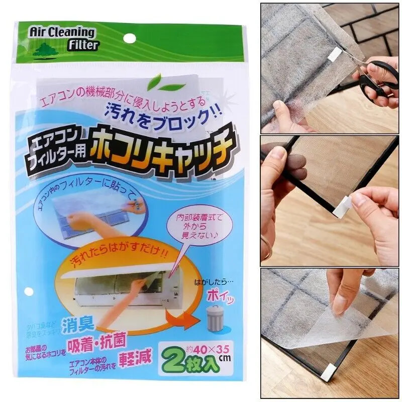 

10pcs/Set Air Conditioning Filters Wind Outlet Self-Adhesion Purifying Cover Air-conditioning Filter Dustproof Paper