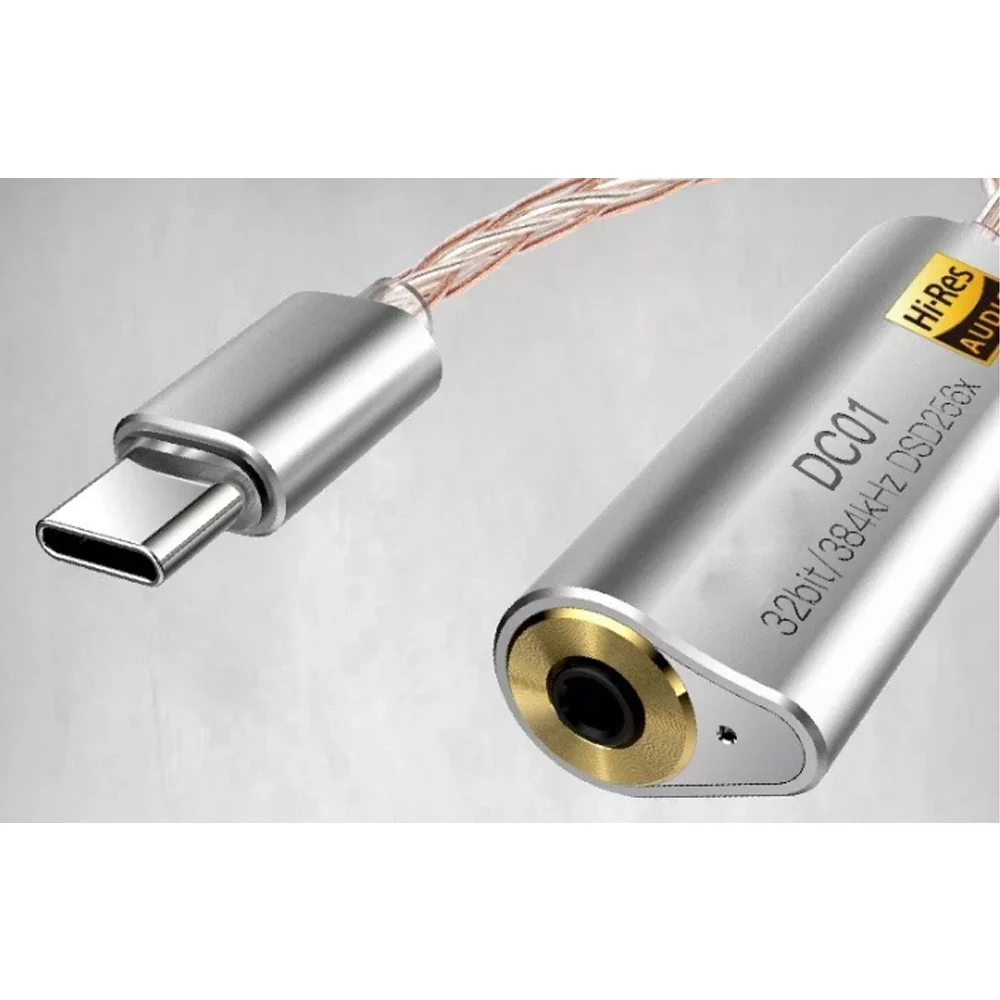  Type-C to 3.5mm 2.5mm Headphone Amplifier Adapter for iBasso DC01 DC02 USB DAC for Android PC ipad 