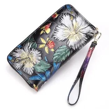 

2019 High quality wallet new multi-function long embossed Brand ladies clutch