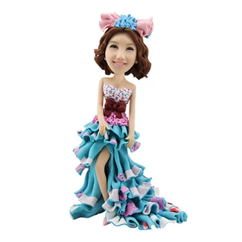 

Special gift bobblehead clay doll figurines doll for home decorations