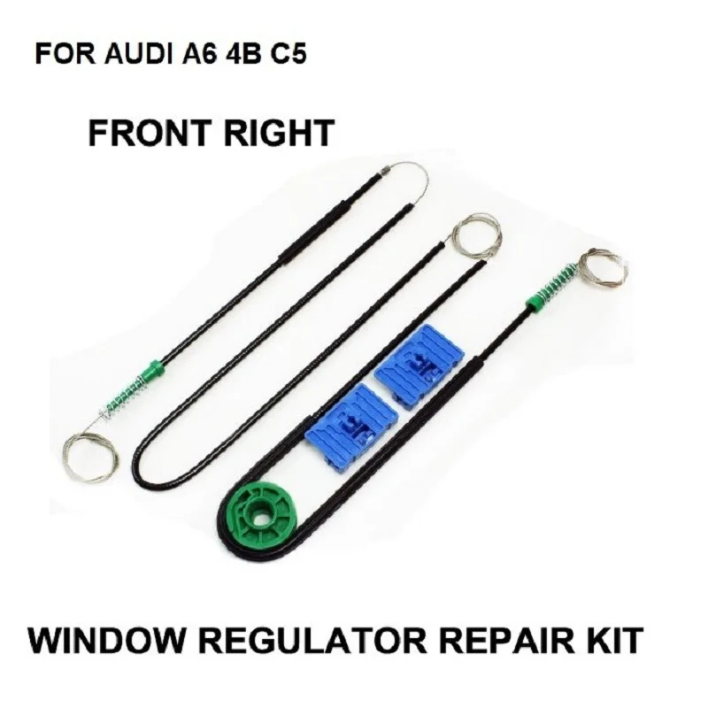 

Ремкомплект стеклоподъемника для AUDI A6, 4B, C5, A6, AVANT, Allroad, передний, правый, OE 4B0837462, 1997-2005