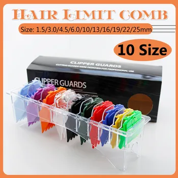 

10Pcs/Set Universal Hook Limit Comb Trimmer Clipper Attachment Guide Comb Barber Styling for Electric Hair Clipper Shaver 10 Siz