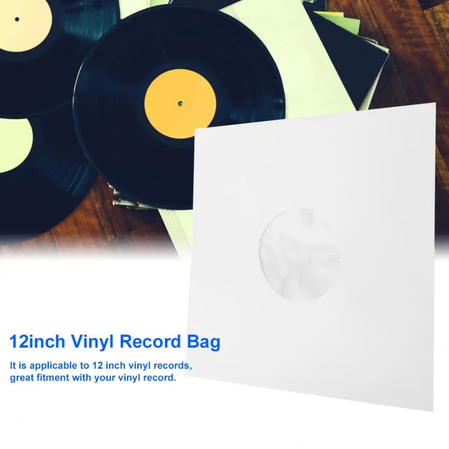 12inch paper Vinyl Record Cover Anti-Static CD Player Protective Case with Inner Bag 20PCS vinyl record bag vinyl record sleeve