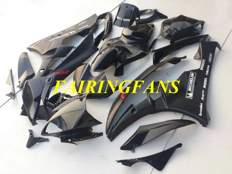 Литья под давлением обтекатель для YAMAHA YZFR6 06 07 YZF R6 2006 2007 YZF600 матовый глянцевый черный Обтекатели Кузов+ подарки YL11